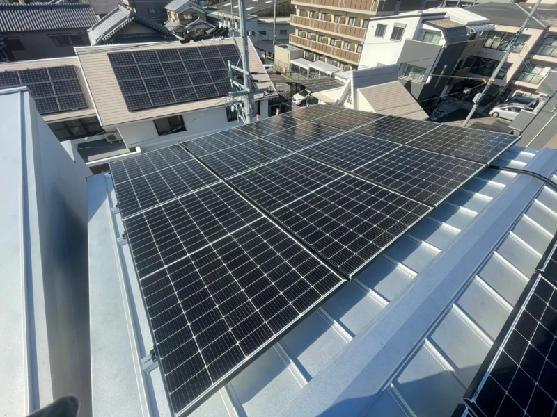 【2023年01月13日施工】大阪市 鶴見区 U様邸 ソーラーパネルセット